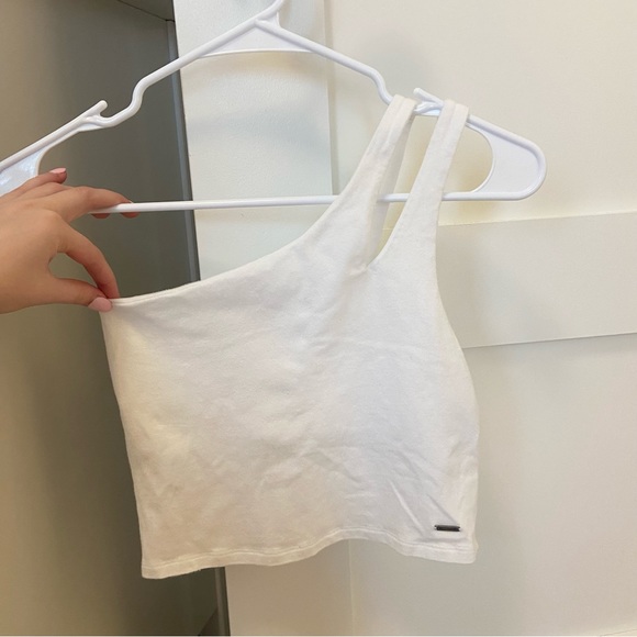 one shoulder crop top - Picture 1 of 3